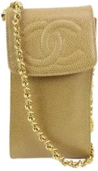 Chanel Vintage Voldoende lederen Chanel-bags Beige Dames