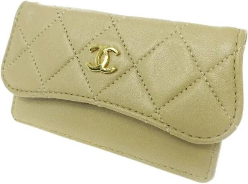 Chanel Vintage Voldoende lederen Chanel-bags Beige Dames