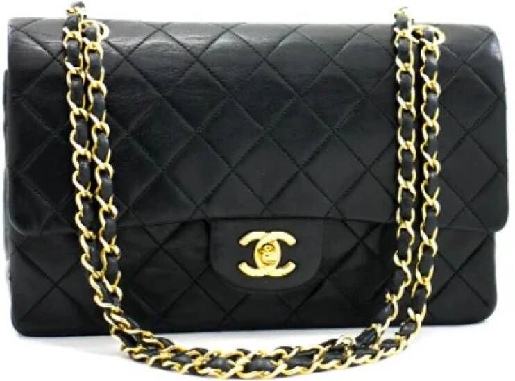 Chanel Vintage Voldoende lederen Chanel-bags Zwart Dames