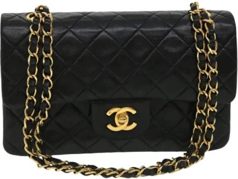 Chanel Vintage Voldoende lederen Chanel-bags Zwart Dames