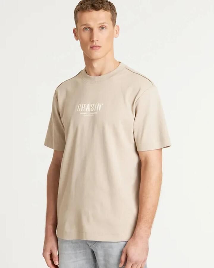 Chasin Korte Mouw T-shirt Mayor Beige Heren - Foto 5