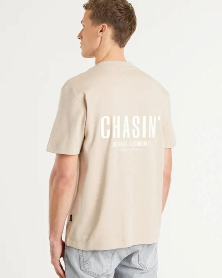 Chasin Korte Mouw T-shirt Mayor Beige Heren - Foto 6