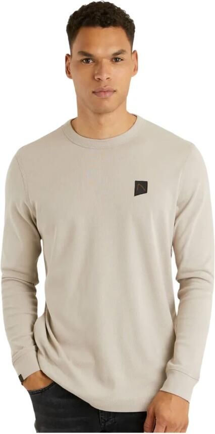 CHASIN' regular fit longsleeve HELY met logo light grey