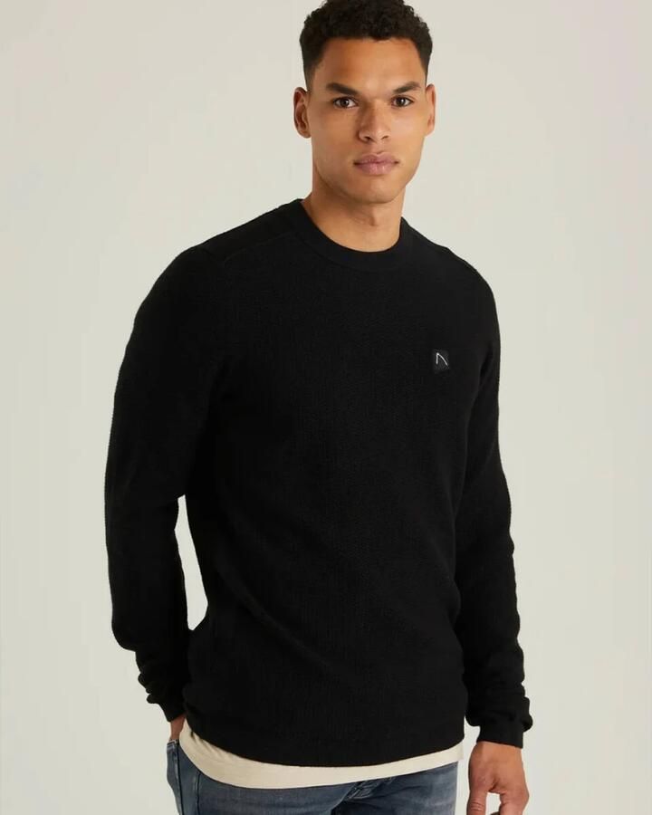 CHASIN' trui Armor met logo en textuur black - Foto 2