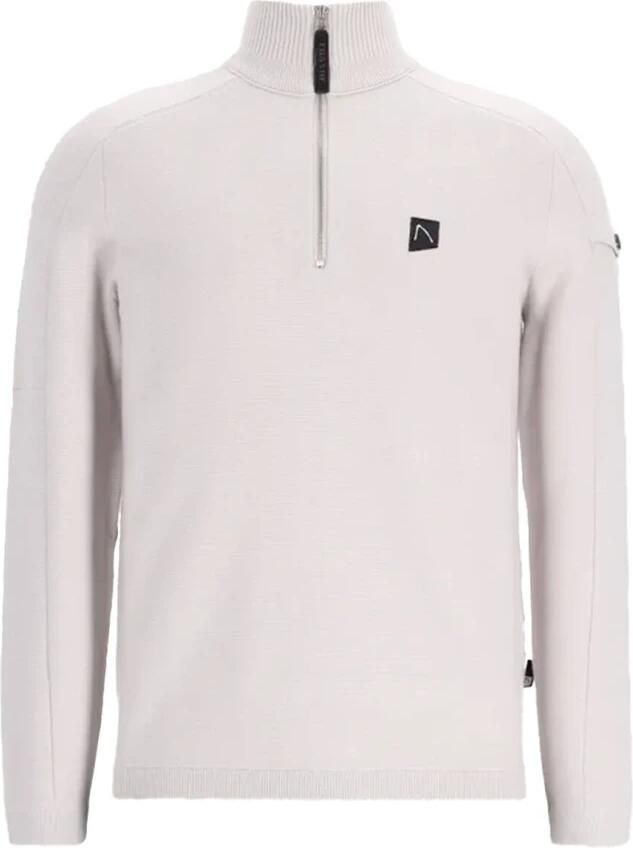 Chasin Stijlvolle Oscar Half Zip Vest White Heren