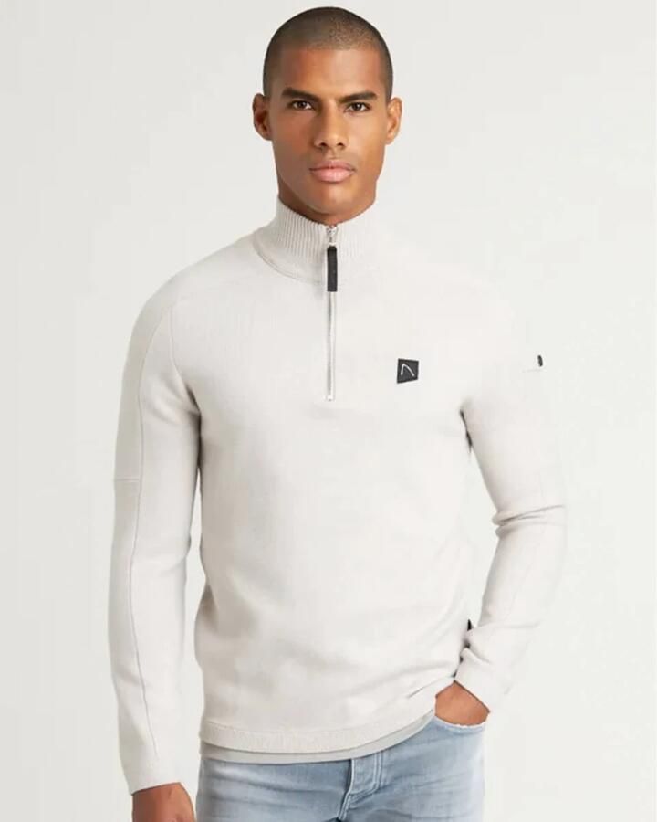Chasin Stijlvolle Oscar Half Zip Vest White Heren - Foto 2
