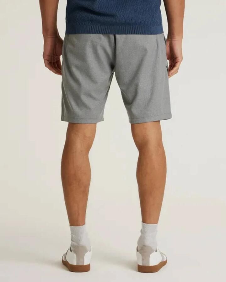 Chasin Stone Washed Denim Shorts Gray Heren - Foto 5