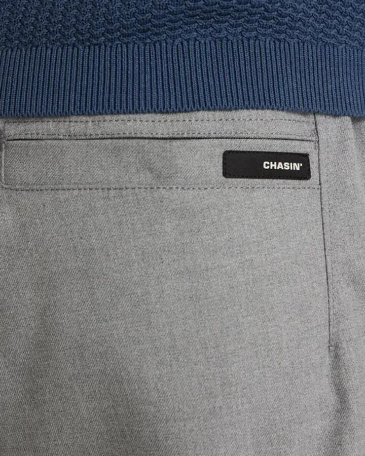 Chasin Stone Washed Denim Shorts Gray Heren - Foto 6