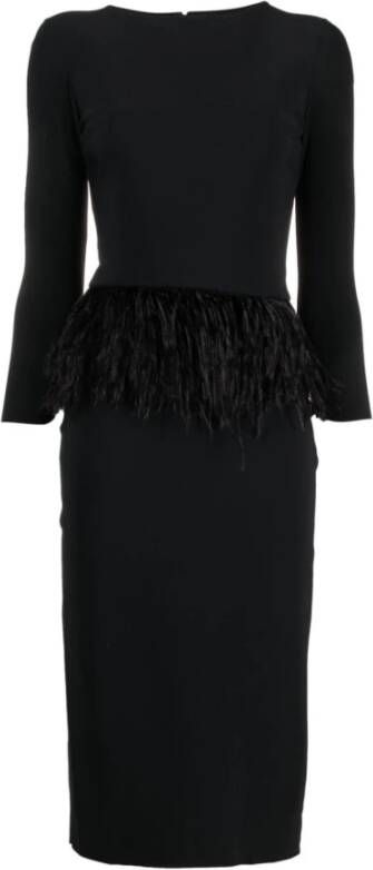 Chiara Boni Elegante Jurk van Stretchstof Black Dames