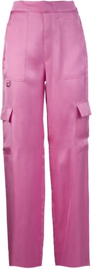 Chiara Ferragni Collection Satijnen broek met zakken Pink Dames - Foto 2