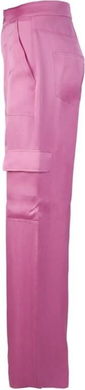 Chiara Ferragni Collection Satijnen broek met zakken Pink Dames - Foto 1