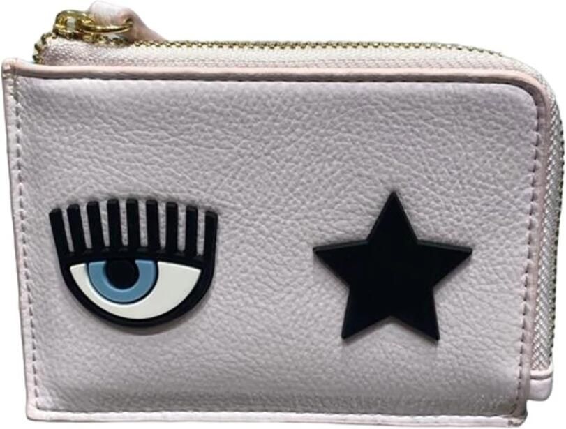 Chiara Ferragni Collection Roze Synthetische Damesportemonnee Pink Dames