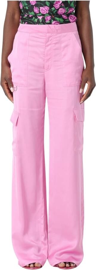 Chiara Ferragni Collection Satijnen broek met zakken Pink Dames - Foto 3