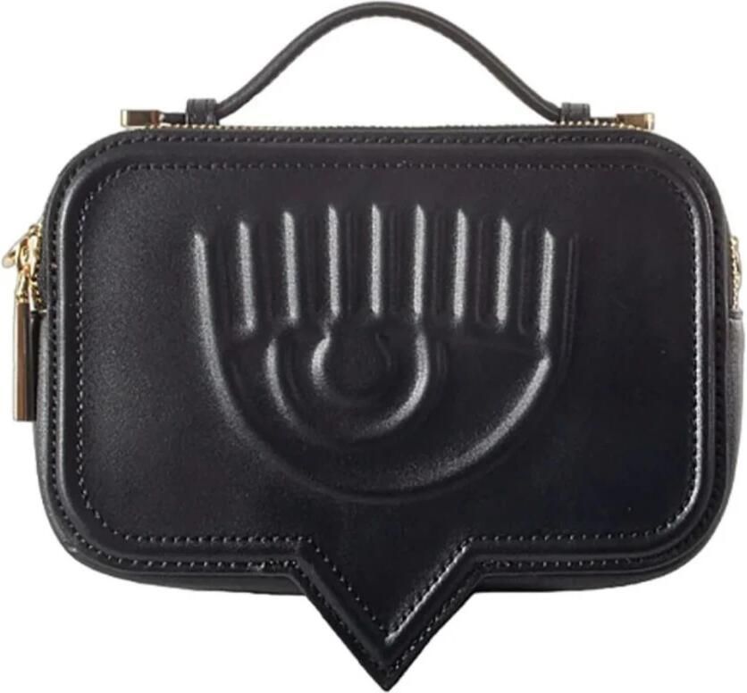 Chiara Ferragni Collection Logo Clutch met Dubbele Rits en Kettingriem Black Dames - Foto 2