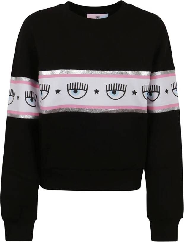 Chiara Ferragni Collection 317 Maxilogomania sweatshirts Zwart Dames