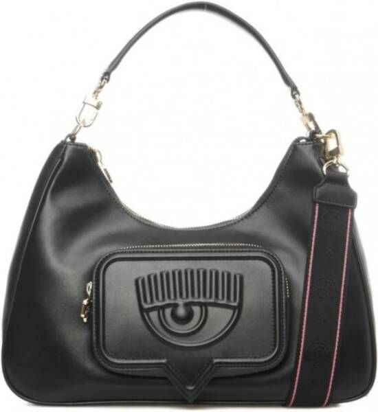 Chiara Ferragni Collection Zwarte Polyester Handtas Glamoureus en Stijlvol Zwart Dames