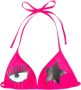 Chiara Ferragni Collection Eyestar Bikini Top Roze Dames - Thumbnail 2