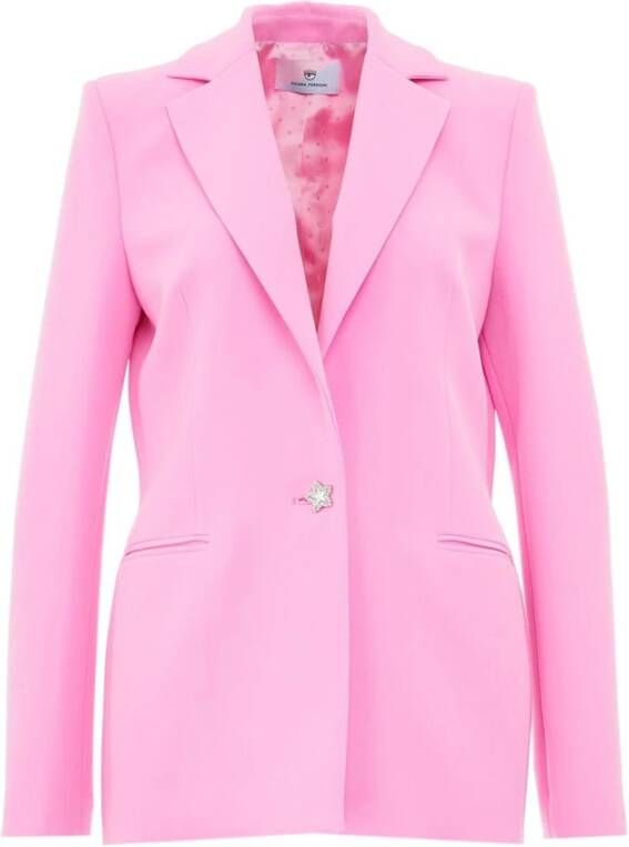 Chiara Ferragni Collection Blazer 73Cbq707 N0103 22 Roze Dames