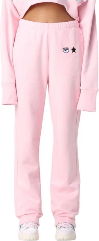 Chiara Ferragni Collection Chiara Ferragni Trousers Pink Roze Dames