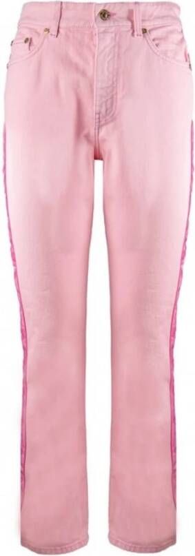 Chiara Ferragni Collection Cropped spijkerbroek Roze Dames