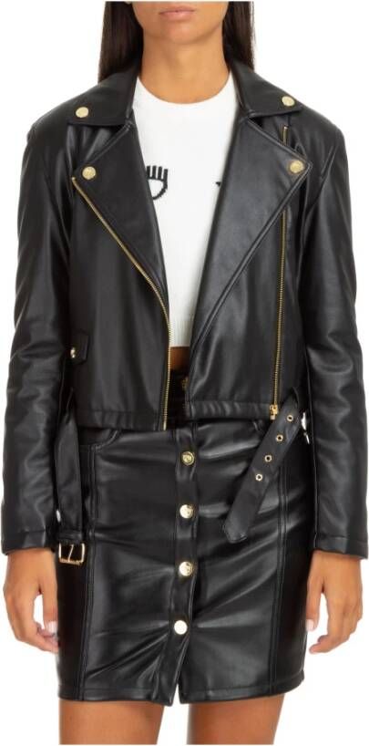 Chiara Ferragni Collection Ey -achtige jas Zwart Dames