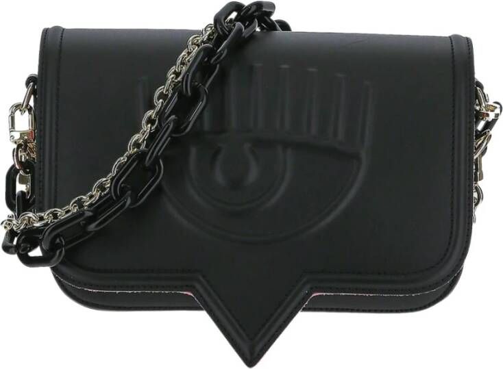 Chiara Ferragni Collection Eyelike Big bag from featuring embossed logo to the front Zwart Dames