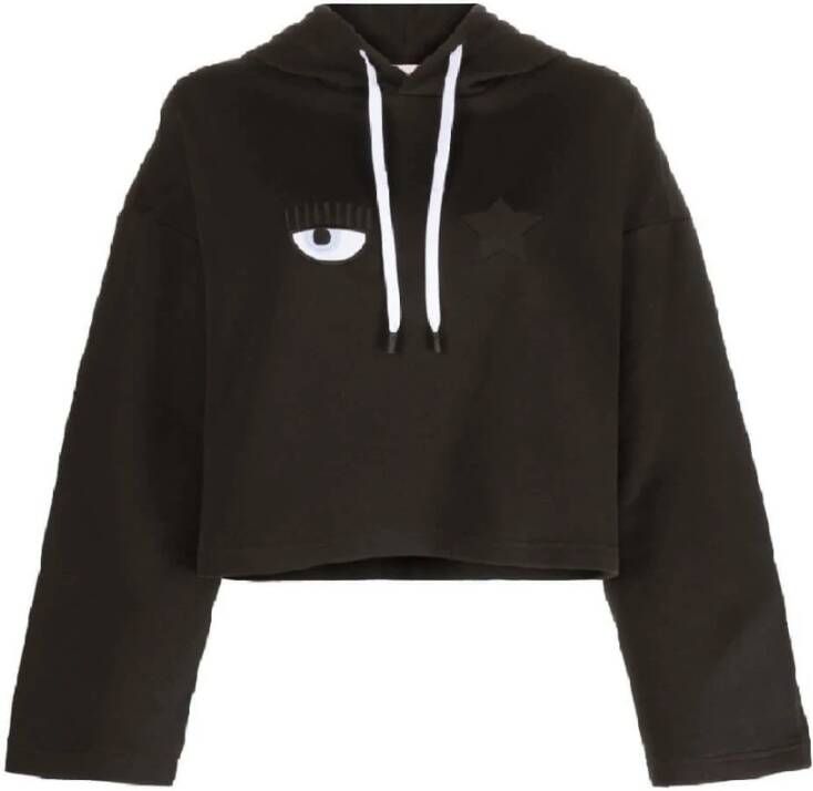 Chiara Ferragni Collection Eyestar hoodie met lange mouwen Zwart Dames