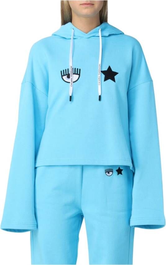 Chiara Ferragni Collection Hoodies Blauw Dames