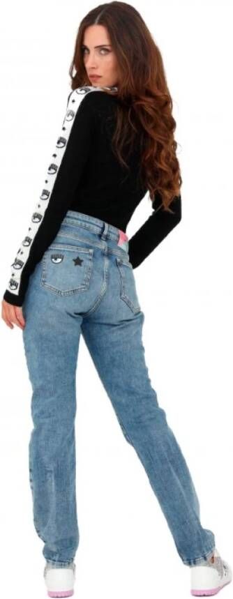 Chiara Ferragni Collection Jeans met Eye Star -logo Blauw Dames