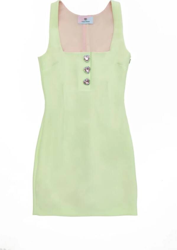 Chiara Ferragni Collection Short Dresses Green Dames
