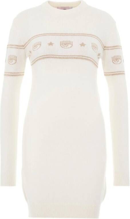 Chiara Ferragni Collection Knitted Dresses Wit Dames