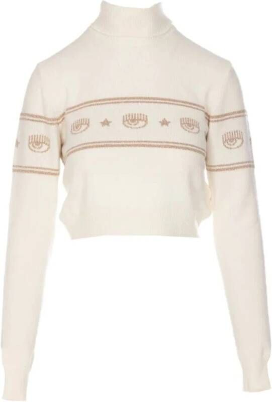 Chiara Ferragni Collection Chiara Ferragni 73Cbfm26Cma10 High Neck Women Bianco Wit Dames