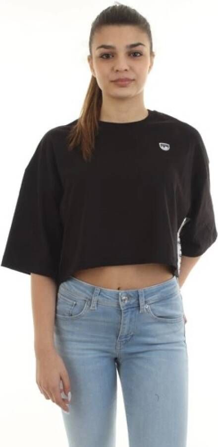 Chiara Ferragni Collection Kort T-shirt Zwart Dames