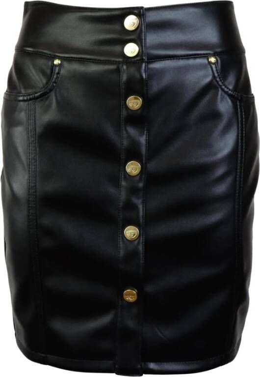 Chiara Ferragni Collection Leather Skirts Zwart Dames