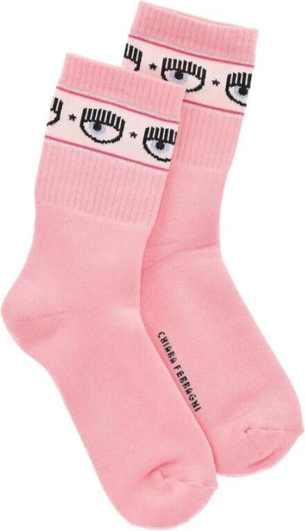 Chiara Ferragni Collection Logomania -sokken Roze Dames