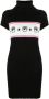 Chiara Ferragni Collection Maxilogo mini -jurk met korte mouwen Zwart Dames - Thumbnail 1