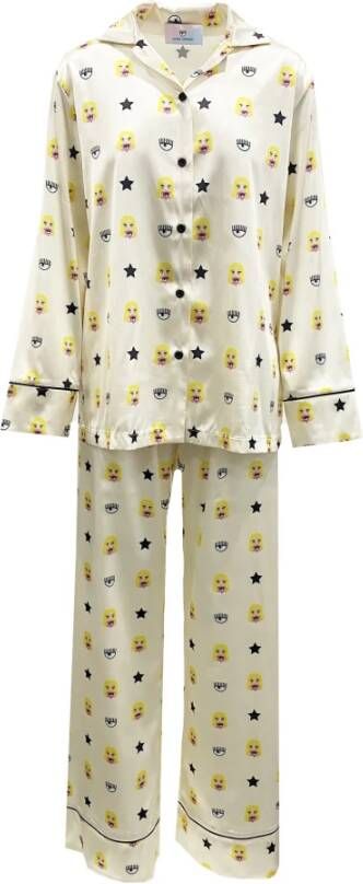 Chiara Ferragni Collection Pajamas Logomania Geel Dames