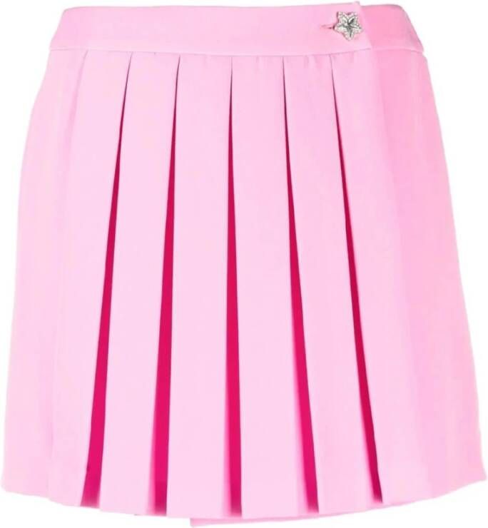 Chiara Ferragni Collection pleated-mini-skirt Roze Dames