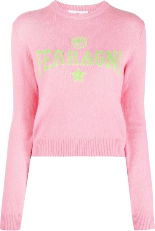 Chiara Ferragni Collection Chiara Ferragni Sweaters Roze Pink Dames