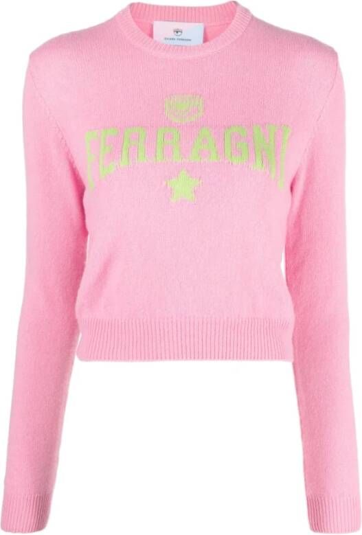 Chiara Ferragni Collection Roze Sweaters van Chiara Ferragni Pink Dames