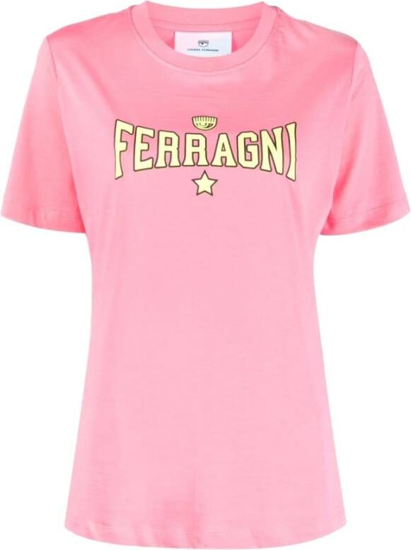 Chiara Ferragni Collection Roze T-shirts en Polos van Chiara Ferragni Roze Dames