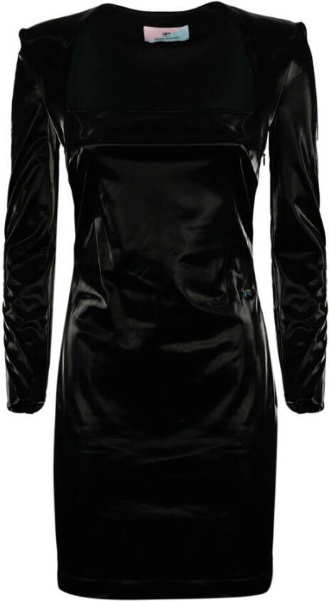 Chiara Ferragni Collection vrouwen korte mini -jurk lange mouw Zwart Dames