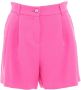 Chiara Ferragni Collection Stretch Roze Shorts met Dubbele Plooien Pink Dames - Thumbnail 1