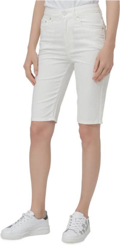 Chiara Ferragni Collection Korte spijkerbroek White Dames