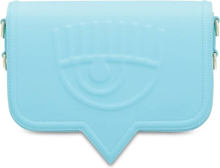 Chiara Ferragni Collection Eyelike Turquoise Schoudertas Blauw Dames