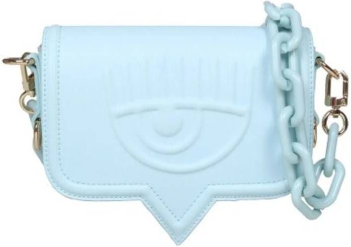 Chiara Ferragni Collection Chiara Ferragni Eyelike Light Blue Small Crossbody BAG Blauw Dames