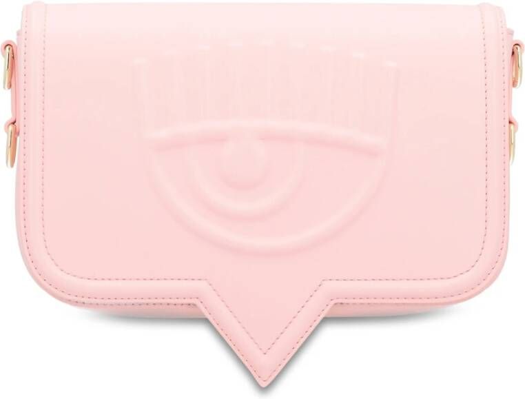 Chiara Ferragni Collection Grote Roze Logo Eyelike Schoudertas Pink Dames