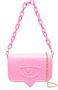 Chiara Ferragni Collection Grote Fuchsia Eyelike Schoudertas met Kettingband Pink Dames - Thumbnail 1