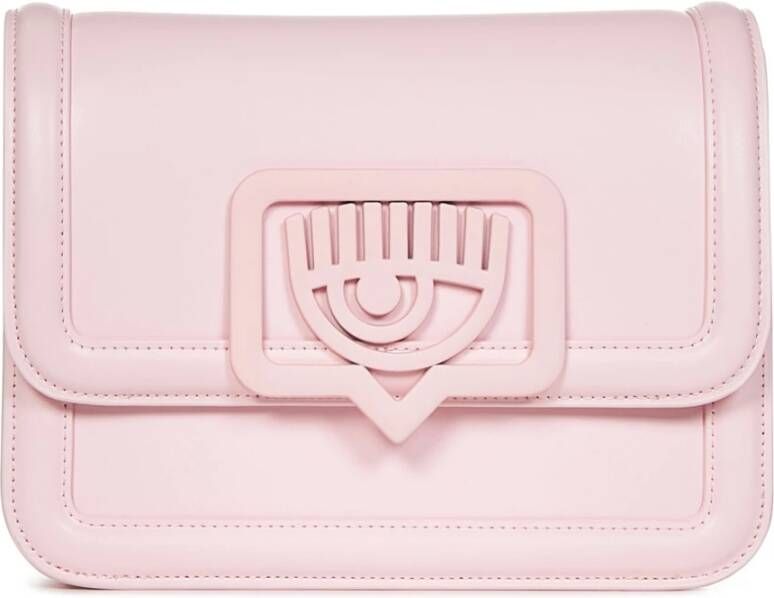 Chiara Ferragni Collection Schoudertas van imitatieleer met logo Pink Dames
