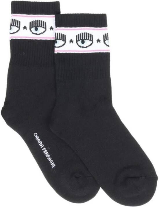 Chiara Ferragni Collection Socks Zwart Dames